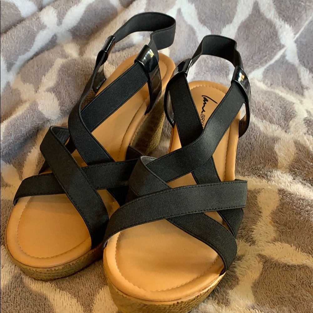 Excellent condition strappy wedges